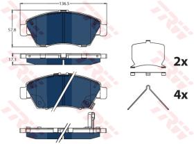 TRW GDB3478BTE - PASTILLAS DE FRENO ELECTRIC BLUE