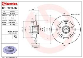 BREMBO 08B36937 - DISCO DE FRENO