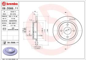 BREMBO 08D56611 - DISCO DE FRENO