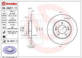 BREMBO 08D62711 - DISCO DE FRENO