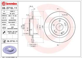 BREMBO 08D71811 - DISCO DE FRENO