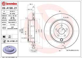 BREMBO 09A19821 - DISCO DE FRENO