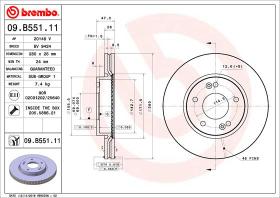 BREMBO 09B55111 - DISCO DE FRENO