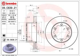 BREMBO 09C63921 - DISCO DE FRENO