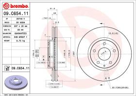 BREMBO 09C65411 - DISCO DE FRENO