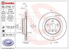 BREMBO 09C74311 - DISCO DE FRENO