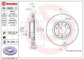 BREMBO 09C82511 - DISCO DE FRENO