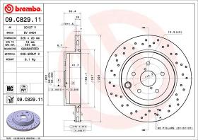 BREMBO 09C82911 - DISCO DE FRENO