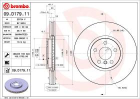 BREMBO 09D17911 - DISCO DE FRENO