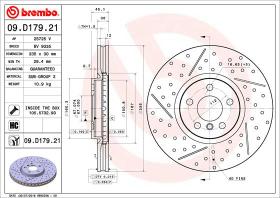 BREMBO 09D17921 - DISCO DE FRENO