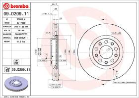 BREMBO 09D20911 - DISCO DE FRENO