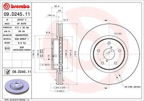 BREMBO 09D24511 - DISCO DE FRENO