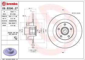 BREMBO 08B39627 - DISCO DE FRENO