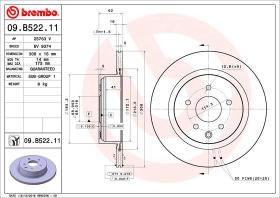 BREMBO 09B52211 - DISCO DE FRENO