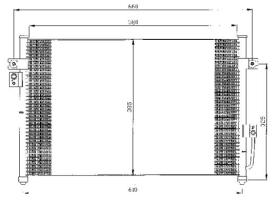 ACR 300473 - CONDENSADOR HYUNDAI TERRACAN