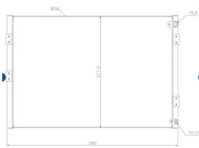 ACR 300754 - CONDENSADOR KOMATSU 566X371X16