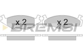 BREMSI BP2261 - B. PADS VW, SEAT