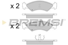 BREMSI BP2263 - B. PADS FORD