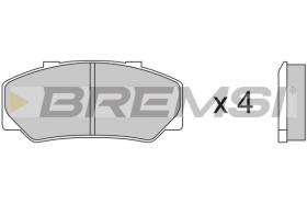 BREMSI BP2267 - B. PADS VOLVO, UMM