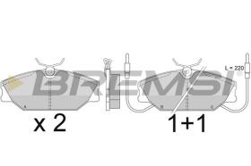 BREMSI BP2277 - B. PADS RENAULT