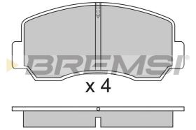 BREMSI BP2296 - B. PADS MAZDA, ASIA MOTORS