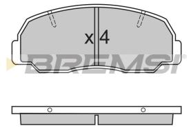 BREMSI BP2297 - B. PADS DAIHATSU, BERTONE, MAZDA