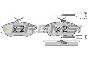 BREMSI BP2382 - B. PADS AUDI