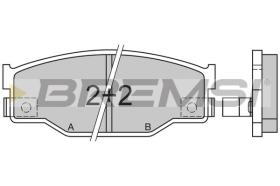 BREMSI BP2403 - B. PADS ISUZU
