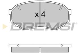 BREMSI BP2421 - B. PADS MAZDA