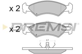 BREMSI BP2427 - B. PADS FORD, TVR, FERRARI, PANTHER