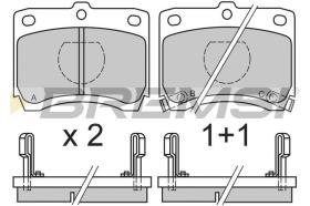 BREMSI BP2429 - B. PADS FORD, KIA, MAZDA