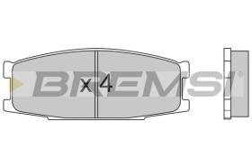 BREMSI BP2434 - B. PADS MITSUBISHI CANTER