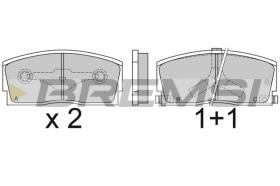 BREMSI BP2437 - B. PADS DAIHATSU