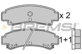BREMSI BP2442 - B. PADS NISSAN