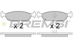 BREMSI BP2444 - B. PADS DAIHATSU