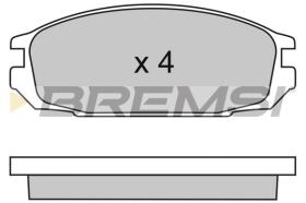 BREMSI BP2445 - B. PADS NISSAN