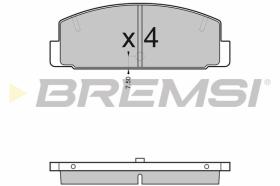 BREMSI BP2448 - B. PADS MAZDA, MITSUBISHI