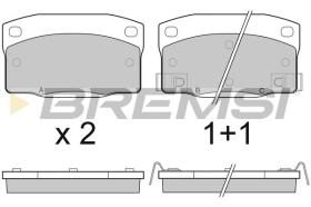 BREMSI BP2450 - B. PADS OPEL