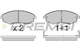 BREMSI BP2494 - B. PADS NISSAN, HYUNDAI, SSANGYONG