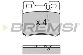 BREMSI BP2495 - B. PADS MERCEDES-BENZ