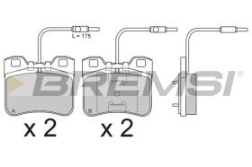 BREMSI BP2496 - B. PADS PEUGEOT, CITROEN, MEGA