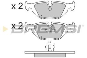 BREMSI BP2498 - B. PADS BMW, WIESMANN