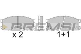BREMSI BP2504 - B. PADS MAZDA