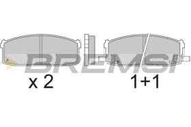 BREMSI BP2510 - B. PADS NISSAN