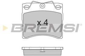 BREMSI BP2554 - B. PADS VW