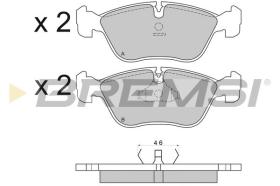 BREMSI BP2559 - B. PADS VOLVO