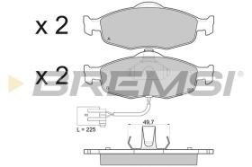 BREMSI BP2561 - B. PADS FORD