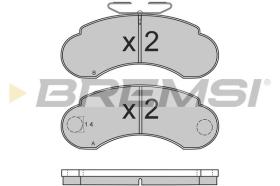BREMSI BP2566 - B. PADS MERCEDES-BENZ