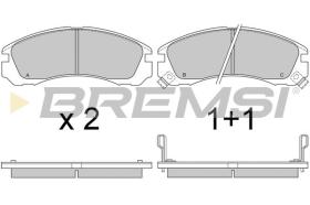 BREMSI BP2573 - B. PADS PEUGEOT, CITROEN, MITSUBISHI