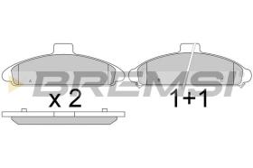BREMSI BP2579 - B. PADS HYUNDAI